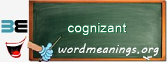 WordMeaning blackboard for cognizant